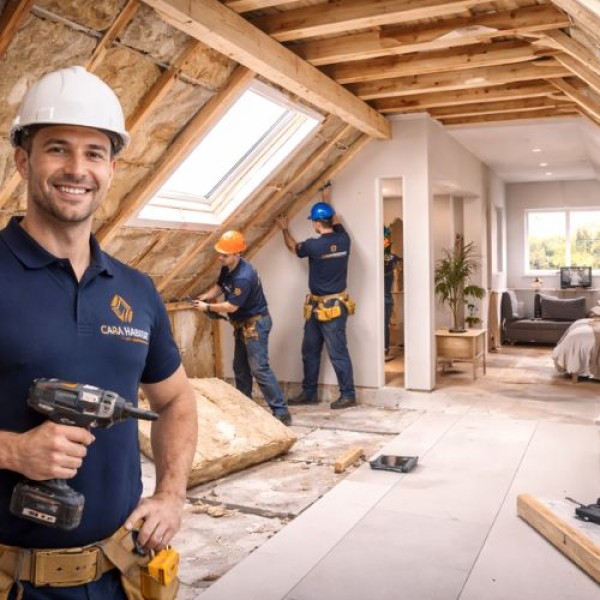 Transformation et aménagement des combles.